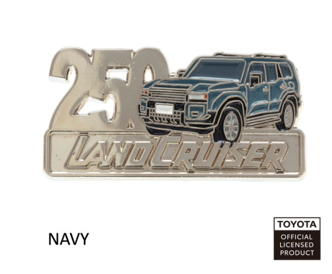 TOYOTA ピンバッジ ランドクルーザー250（ネイビー・ホワイト