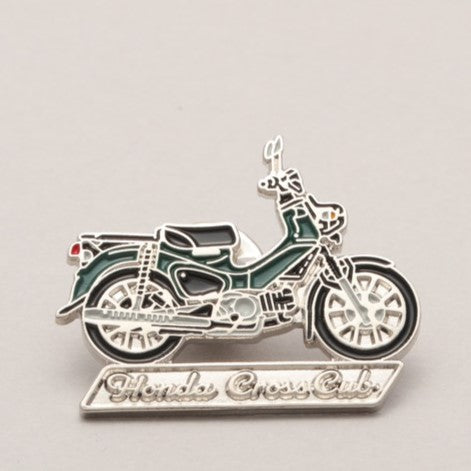 Hondaコラボピンバッジ【Cross cub クロスカブ】WHITE/GREEN