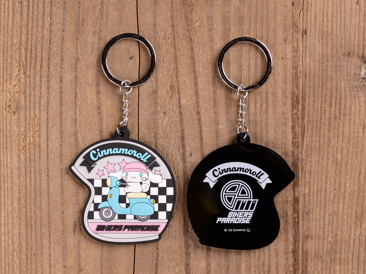シナモロール  ヘルメット型ラバーキーホルダー サンリオキャラクターズ×バイカーズパラダイス