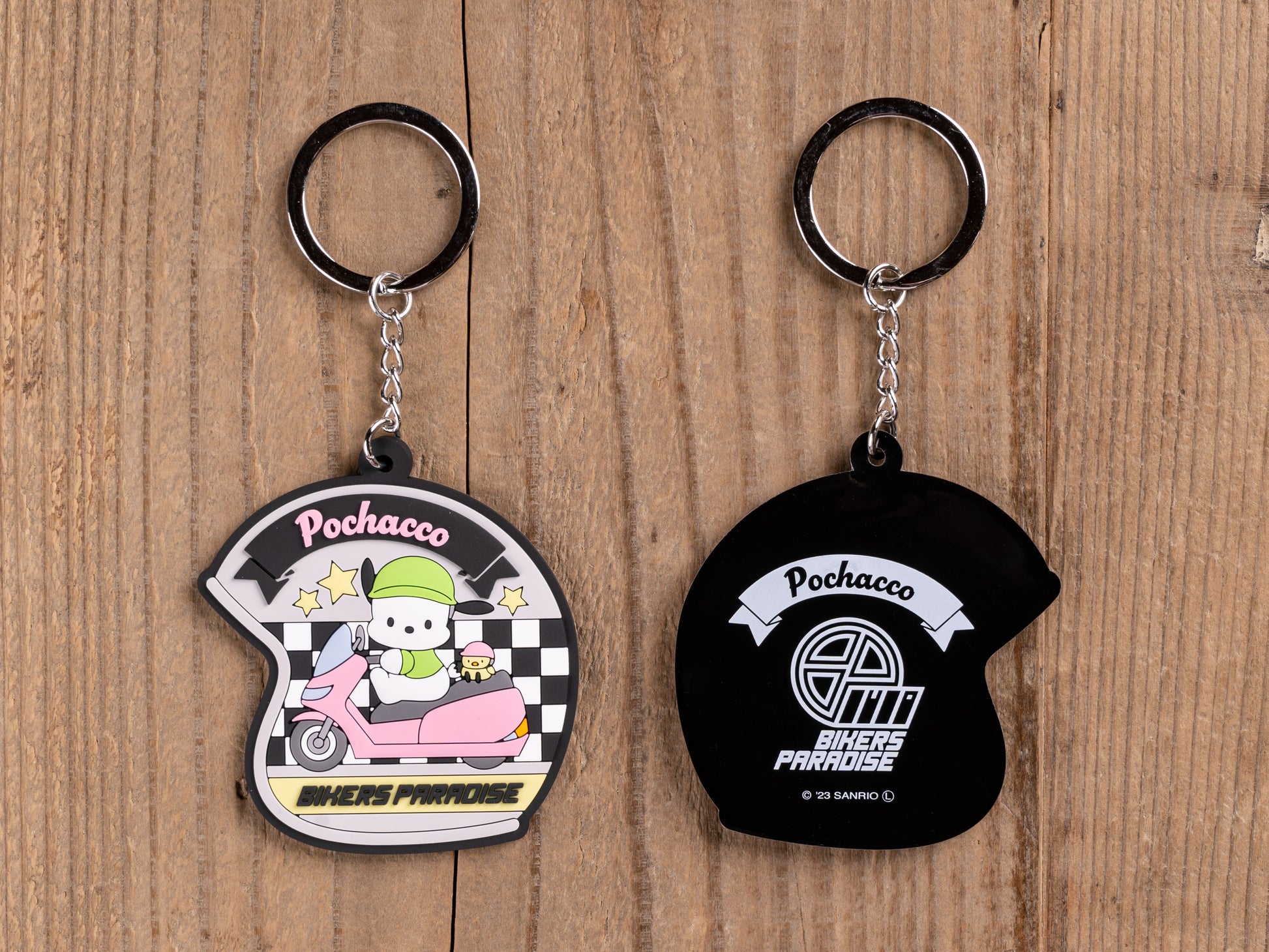 ポチャッコ  ヘルメット型ラバーキーホルダー サンリオキャラクターズ×バイカーズパラダイス