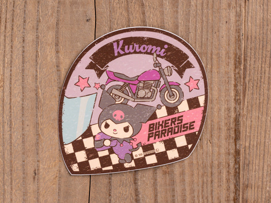 クロミ    ヘルメット型ステッカー サンリオキャラクターズ×バイカーズパラダイス