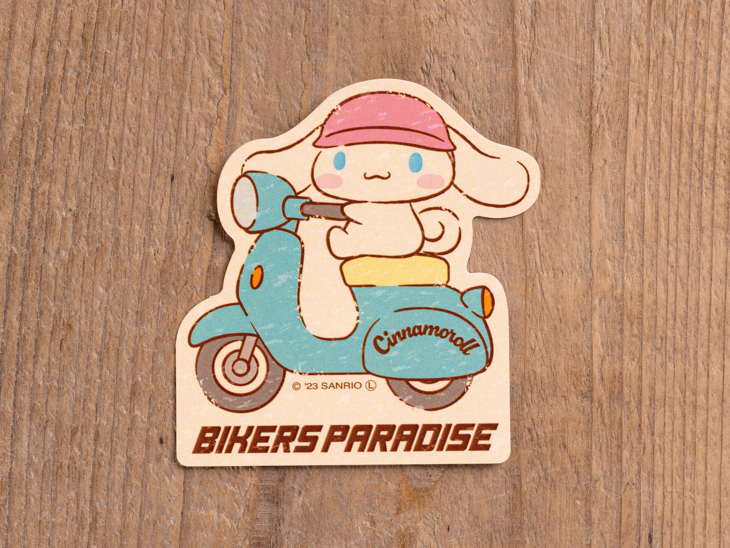 シナモロール ライダー型ステッカー サンリオキャラクターズ×バイカーズパラダイス