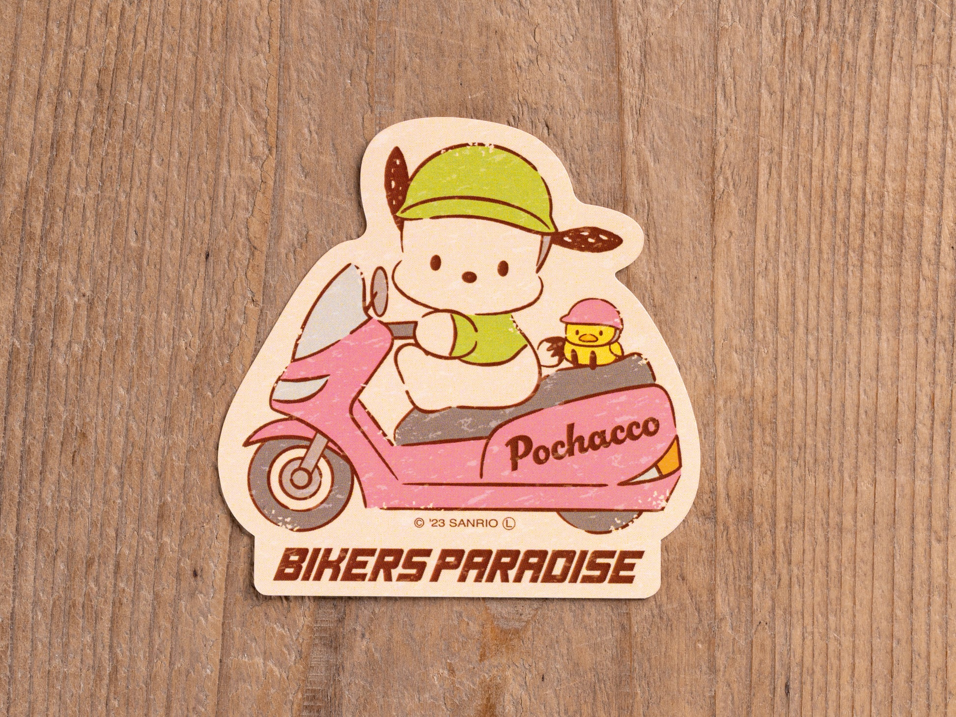ポチャッコ  ライダー型ステッカー サンリオキャラクターズ×バイカーズパラダイス