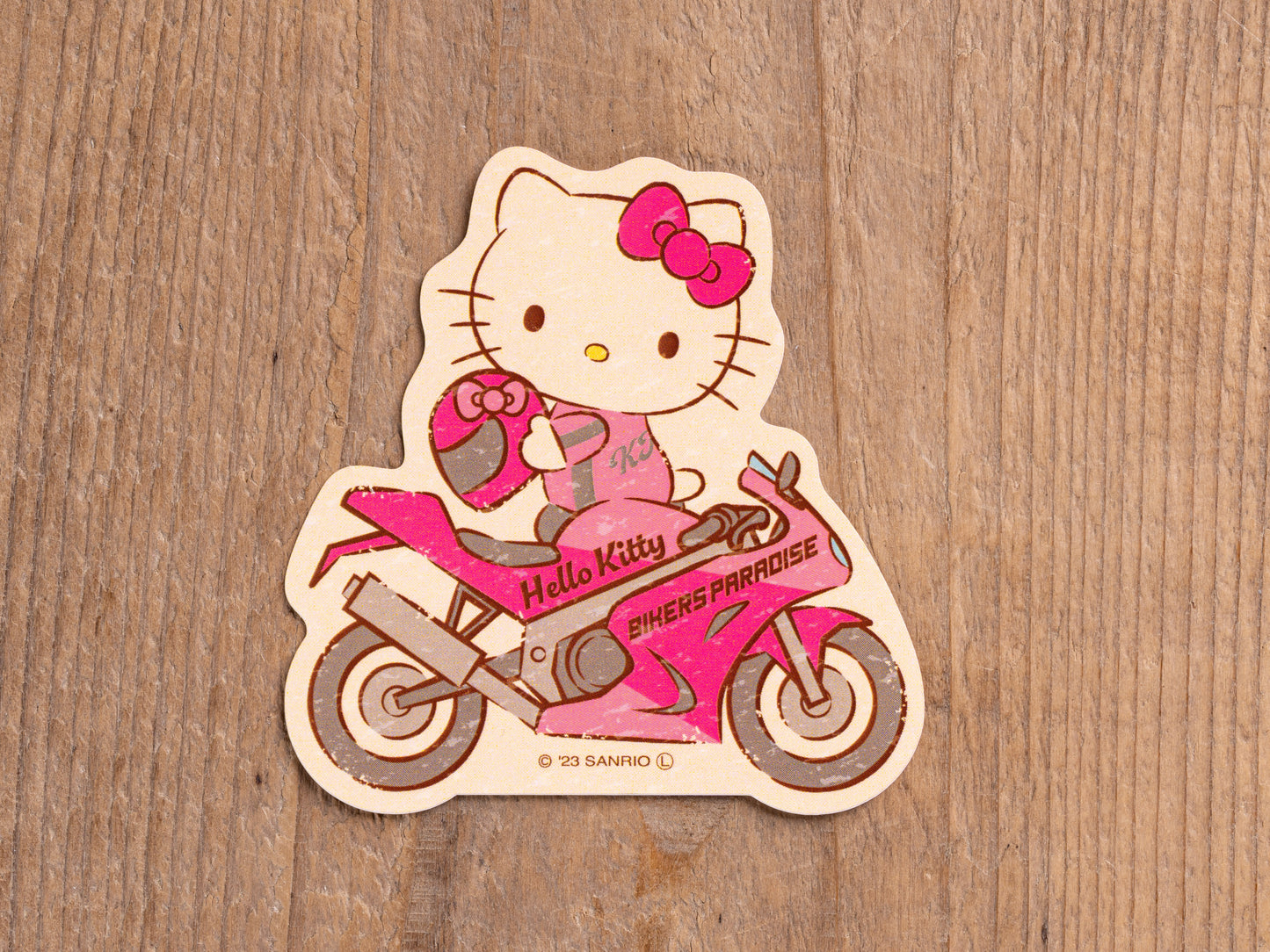 ハローキティ  ライダー型ステッカー サンリオキャラクターズ×バイカーズパラダイス