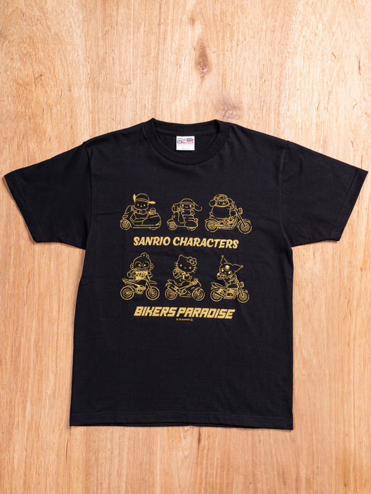 サンリオキャラクターズ×バイカーズパラダイス オリジナルTシャツ 黒