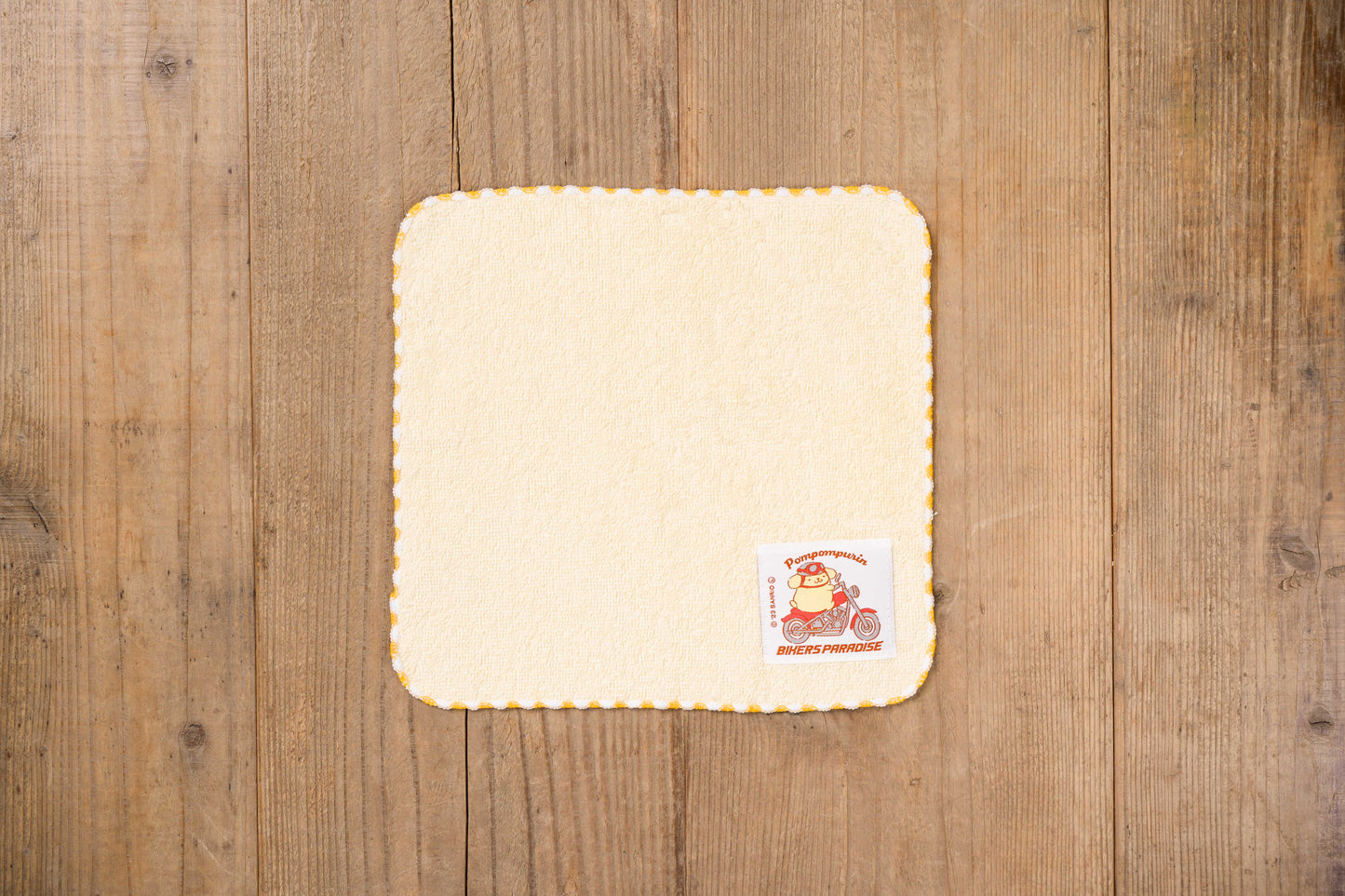 ポムポムプリン  ネームタオル サンリオキャラクターズ×バイカーズパラダイス