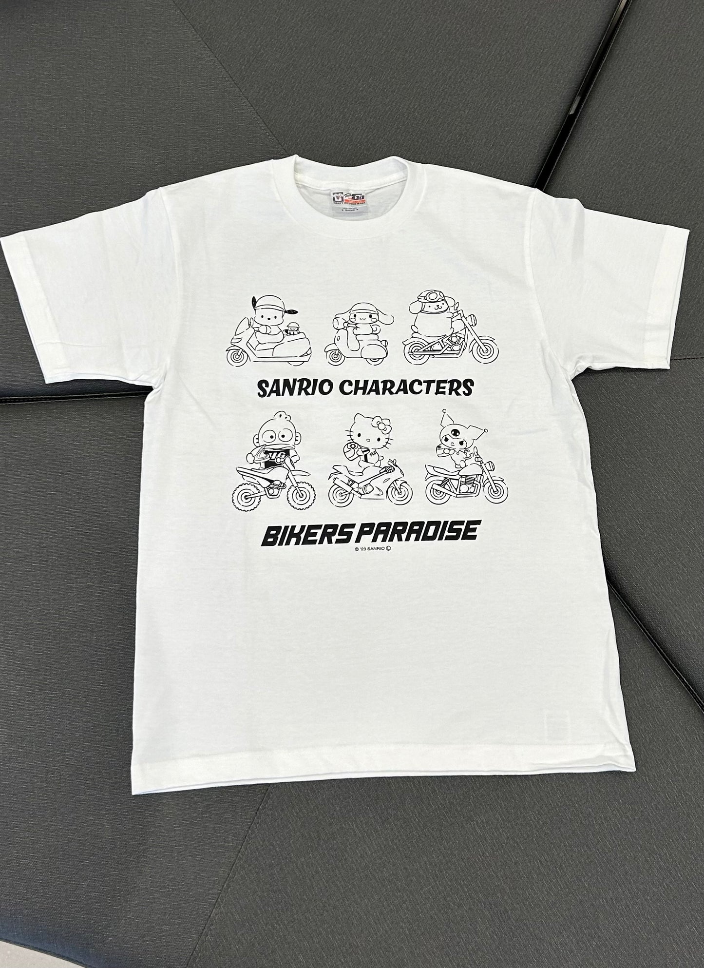 サンリオキャラクターズ×バイカーズパラダイス オリジナルTシャツ 白