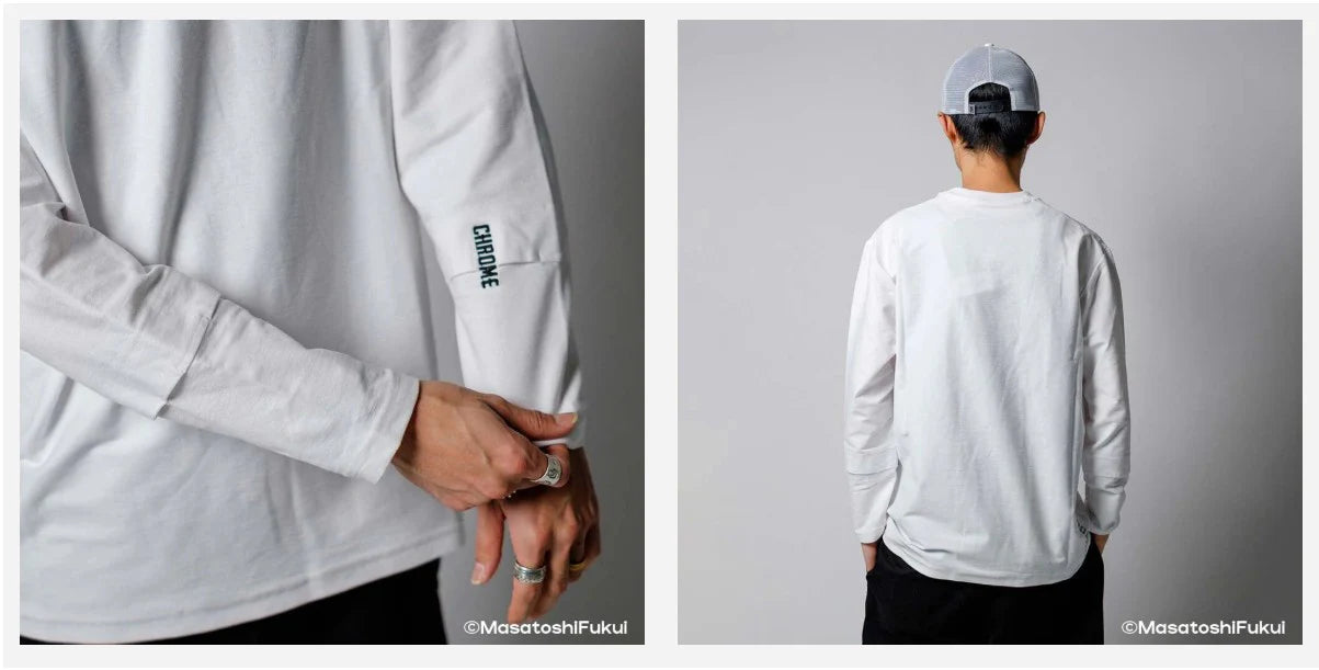 <CHROME INDUSTRIES × APOLLOGIC × BIKERS PARADISE コラボグッズ> ライムストーン ケーブ ロングスリーブ ティー