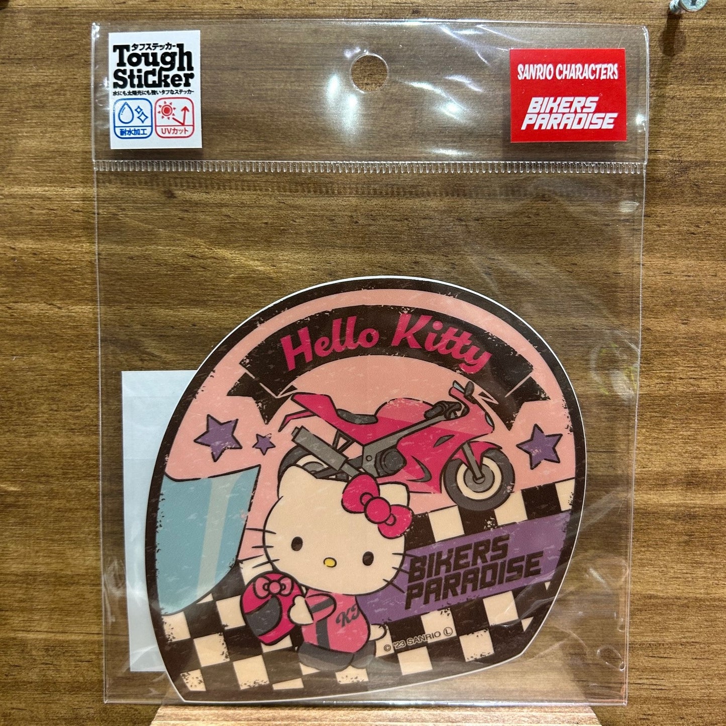 ハローキティ  ヘルメット型ステッカー サンリオキャラクターズ×バイカーズパラダイス