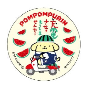ポムポムプリン/缶バッジ【出川哲郎の充電させてもらえませんか?×サンリオキャラクター】
