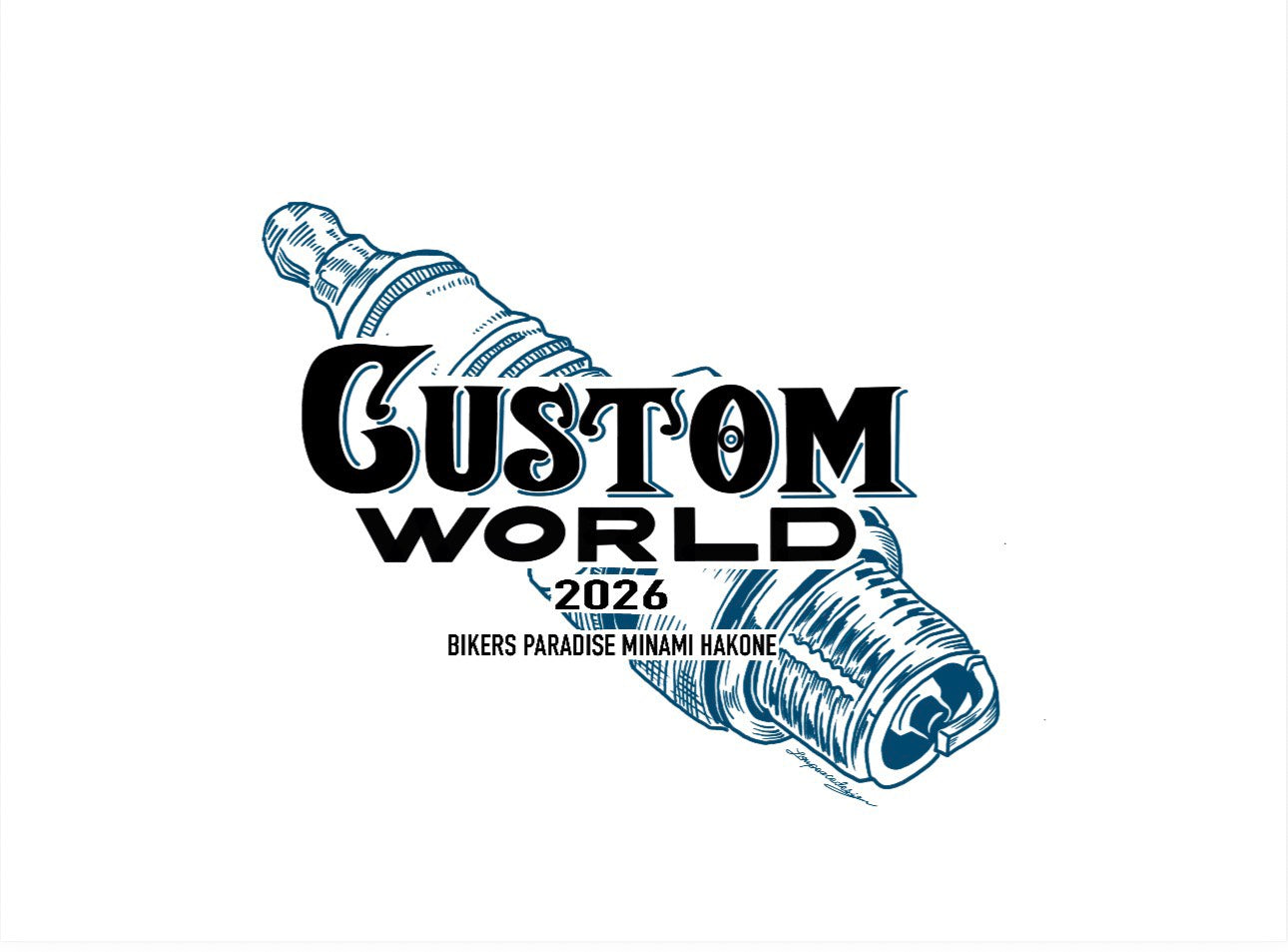 CUTOM WORLD JAPAN 2026 BIKERS PARADISE コラボステッカー