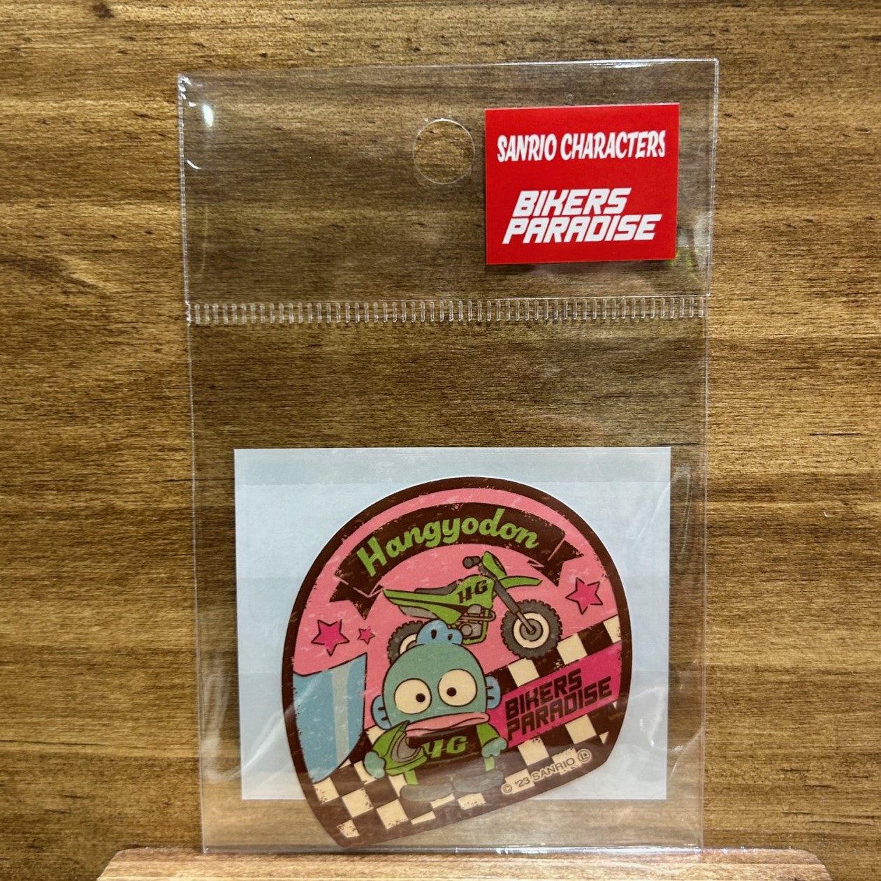 ハンギョドン ヘルメット型ステッカー サンリオキャラクターズ×バイカーズパラダイス