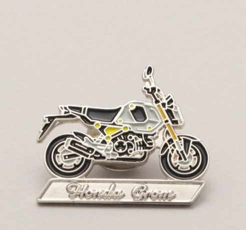 Hondaコラボピンバッジ【Grom グロム】YELLOW/BLACK