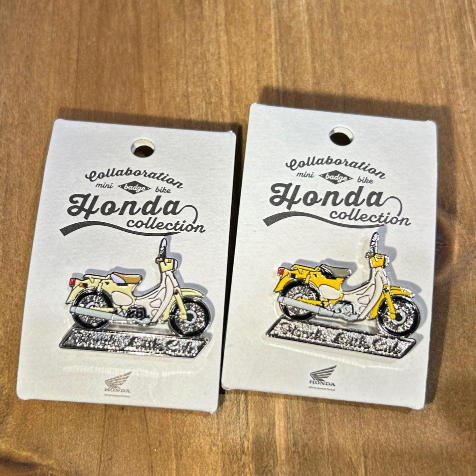Hondaコラボピンバッジ【Little cub リトルカブ】YELLOW/BEIGE
