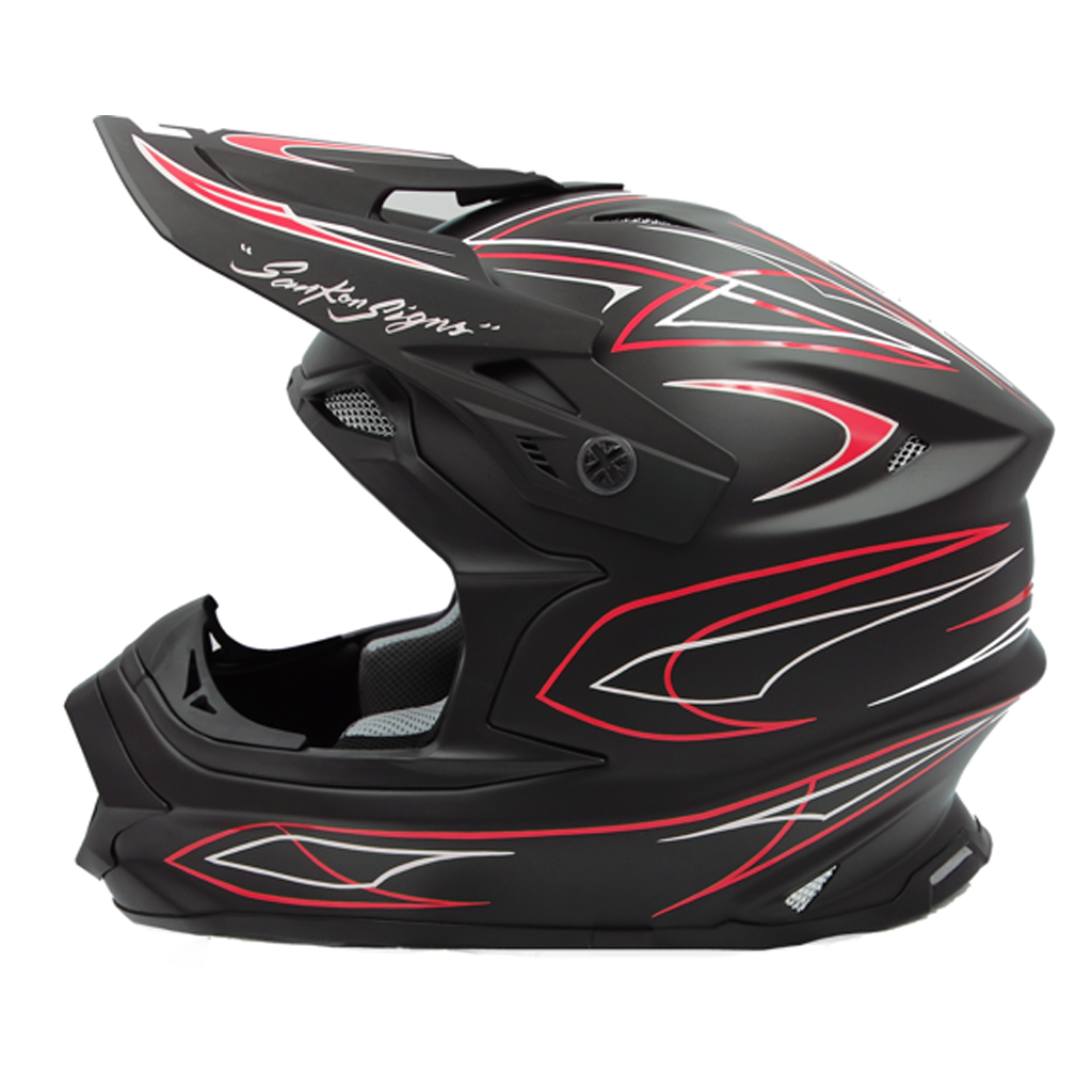 MadJumper2【マッドジャンパー2】SOLID MATT BLACK ピンストライプストレート RED/WHITE　（L）