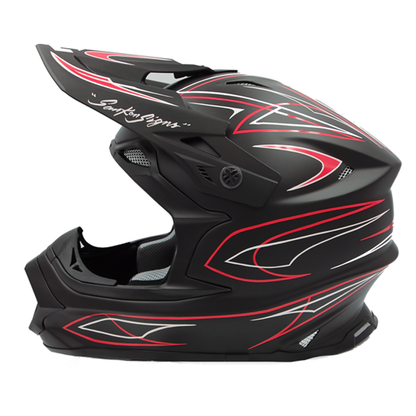 MadJumper2【マッドジャンパー2】SOLID MATT BLACK ピンストライプストレート RED/WHITE　（L）