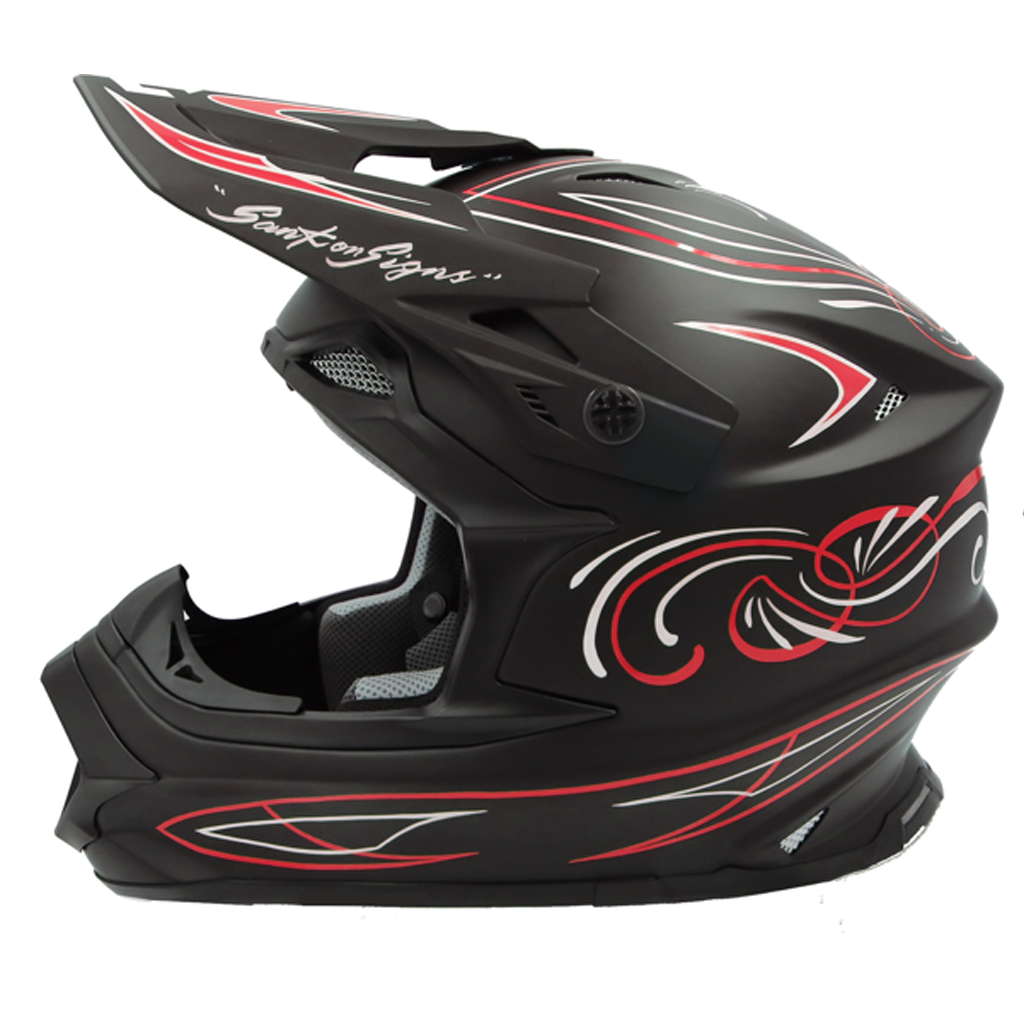 MadJumper2【マッドジャンパー2】SOLID MATT BLACK ピンストライプカーリー RED/WHITE　(Ⅼ)