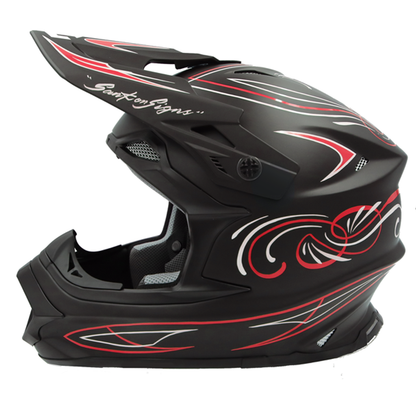 MadJumper2【マッドジャンパー2】SOLID MATT BLACK ピンストライプカーリー RED/WHITE　(Ⅼ)