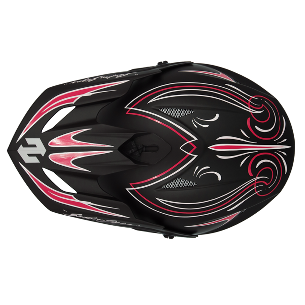 MadJumper2【マッドジャンパー2】SOLID MATT BLACK ピンストライプカーリー RED/WHITE　(Ⅼ)