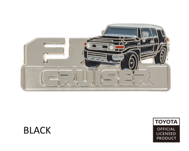 TOYOTA　ピンバッジ　FJクルーザー（イエロー・ブラック・ブルー・ベージュ）