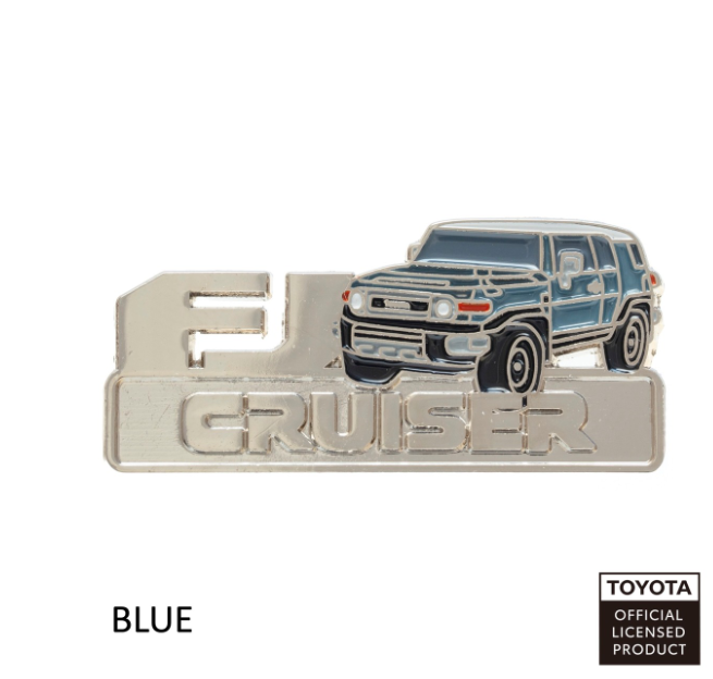 TOYOTA　ピンバッジ　FJクルーザー（イエロー・ブラック・ブルー・ベージュ）