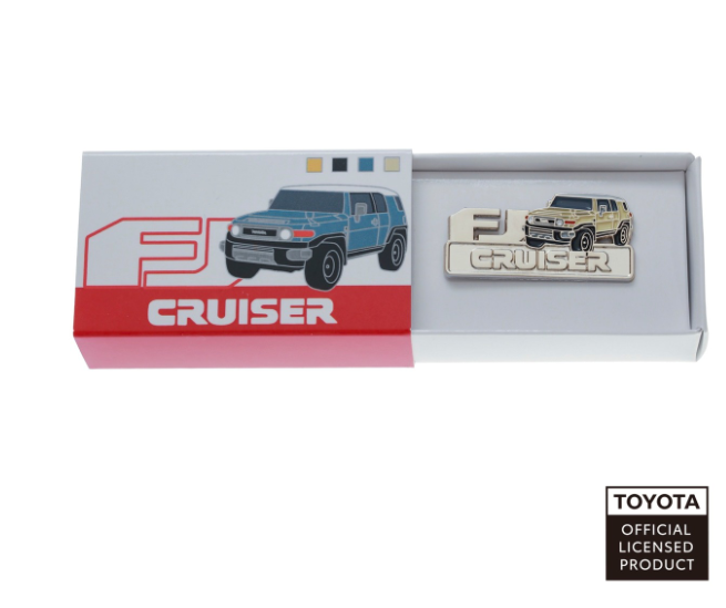 TOYOTA　ピンバッジ　FJクルーザー（イエロー・ブラック・ブルー・ベージュ）