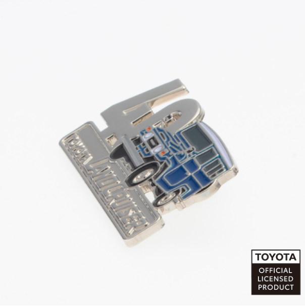TOYOTA　ピンバッジ　ランドクルーザー40（ブルー・イエロー・レッド）