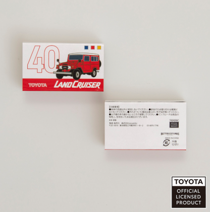 TOYOTA　ピンバッジ　ランドクルーザー40（ブルー・イエロー・レッド）