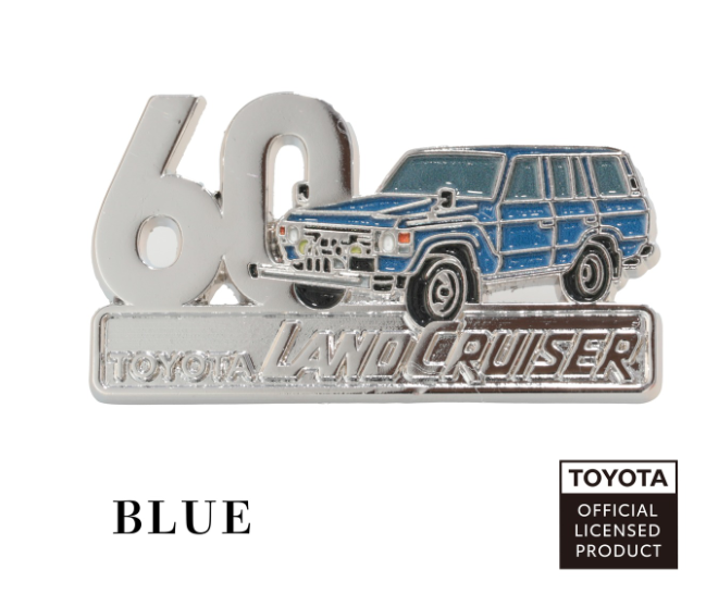 TOYOTA　ピンバッジ　ランドクルーザー60（ホワイト・ブルー・ベージュ）