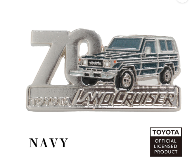 TOYOTA　ピンバッジ　ランドクルーザー70（グレー・ネイビー・ブラック）