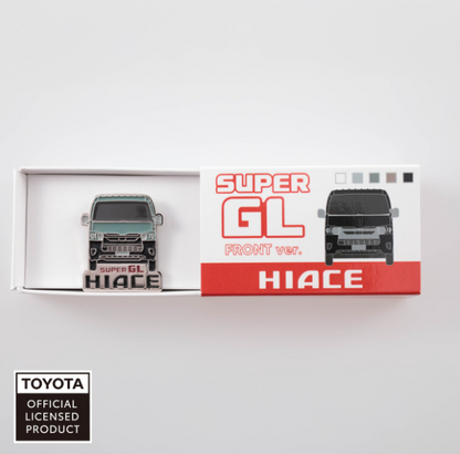 TOYOTA　ピンバッジ　ハイエースフロント（ベージュ・グリーン・グレー・ブラック・ホワイト）