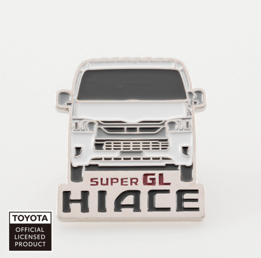 TOYOTA　ピンバッジ　ハイエースフロント（ベージュ・グリーン・グレー・ブラック・ホワイト）