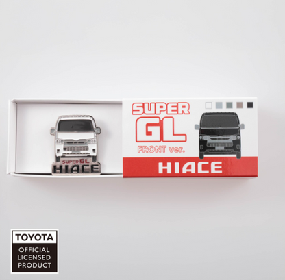TOYOTA　ピンバッジ　ハイエースフロント（ベージュ・グリーン・グレー・ブラック・ホワイト）