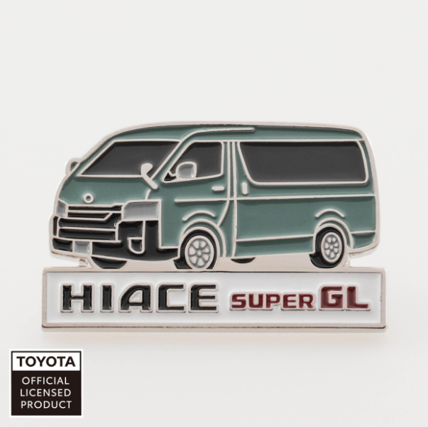 TOYOTA　ピンバッジ　ハイエース　サイド（ベージュ・グリーン・グレー・ブラック・ホワイト） (コピー)