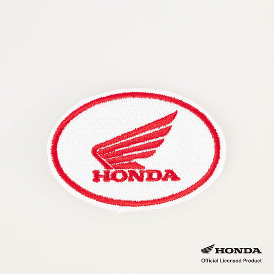 ホンダ／ロゴレッド／ホワイト地／ワッペン⑥⑦