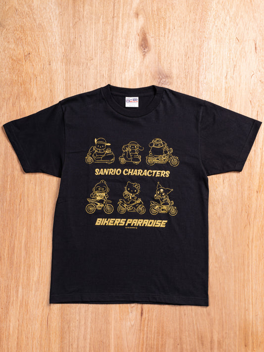 サンリオキャラクターズ×バイカーズパラダイス　オリジナルTシャツ　黒