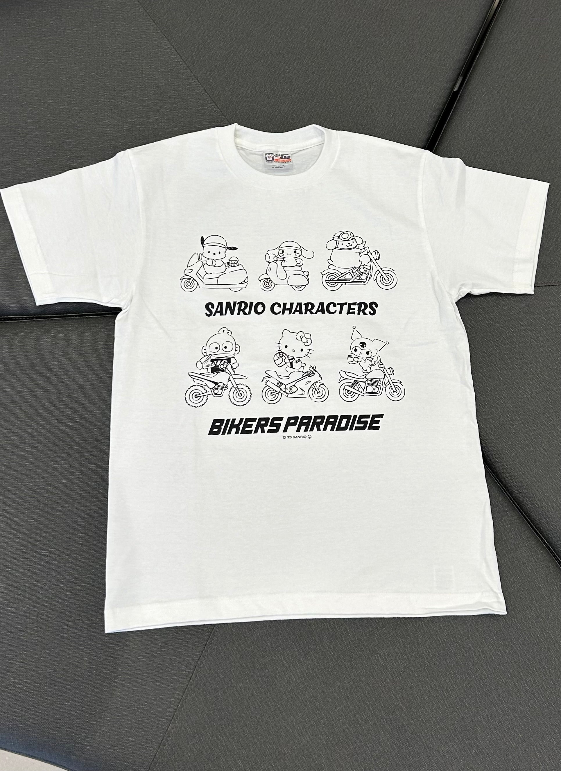 サンリオキャラクターズ×バイカーズパラダイス　オリジナルTシャツ　白