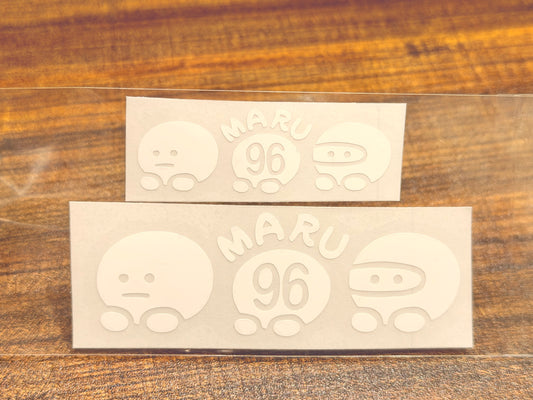 くろまる　ロゴステッカー（白・黒・ゴールド）