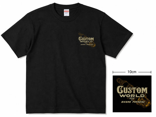 CUSTOM WORLD JAPAN 2026 バイカーズパラダイス　コラボTシャツ
