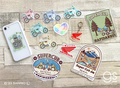 はぴだんぶい×Super Cub ダイカットステッカー