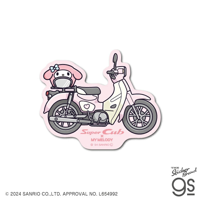 Super Cub×サンリオキャラクターズ ステッカー